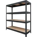 Produktbild: KARAT Schwerlastregal Weitspannregal Schwarz Gesamtlast 1200 kg - 180 x 200 x 60 cm