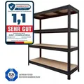 Produktbild: KARAT Weitspannregal - Traglast bis zu 1600 kg - Für Keller & Werkstatt - 180 x 200 x 60 cm - Schwarz