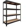 Produktbild: Weitspannregal Schwarz Höhe: 177 Cm Breite: 200 Cm Tiefe: 60 Cm