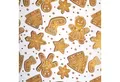 Produktbild: Star Geschenkpapier, Geschenkpapier Lebkuchen Motiv 70cm x 2m Rolle Weiß / Braun
