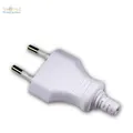 Produktbild: Euro Stecker Eurostecker Europa-Stecker weiß 250V/2,5A mit Schraubkontakten