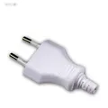 Produktbild: Eurostecker Euro-Stecker Europa-Stecker weiß 250V/2,5A mit Schraubkontakten