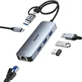 Produktbild: BENFEI USB C Gigabit Ethernet Adapter, 3 Ports Hub 3.0 Mit RJ45 LAN