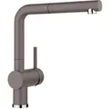 Produktbild: BLANCO Küchenarmatur LINUS-S, vulkangrau, Hochdruck, 140° schwenkbar, ausziehbarer Auslauf