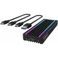 Produktbild: ICY BOX M.2 PCIe SSD Gehäuse mit Beleuchtung, USB 3.1 (Gen 2) Type-C«, M-Key
