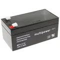 Produktbild: Multipower MP3,4-12 Bleiakku 12V 3,4Ah m. 4,8mm Faston Baugleich zu FG20341 VDS