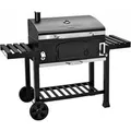 Produktbild: Taino Hero XXL Smoker BBQ Grillwagen Holzkohlegrill Grill Räucherofen Schwarz