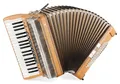 Produktbild: Alpenklang Pro Akkordeon IV 96 M - 38 Diskant-Tasten - 96 Bässe - Perlmutt-Klaviatur - Doppeltremolo - Tipo a Mano-Stimmplatten - Erle