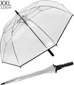 Produktbild: Regenschirm XXL transparent durchsichtig Golfschirm Partnerschirm Automatik groß
