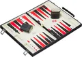 Produktbild: Relaxdays Backgammon Koffer, hochwertiges Set, inklusive komplettem Zubehör, Tavla Brettspiel, B x T 47 x 36 cm, schwarz