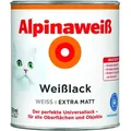 Produktbild: Weiß Weisslack Extra Matt 0,75 Ltr. Universallack - Alpina