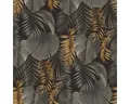 Produktbild: Vliestapete 462043 Rhapsody blätter grau schwarz