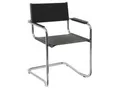 Produktbild: Livetastic Besucherstuhl, Schwarz, Chrom, Metall, Textil, C-Form, 52x81x52 cm, stapelbar, Arbeitszimmer, Besucherstühle