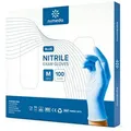Produktbild: Kemes Einweghandschuhe Nitrilhandschuhe 100 Stück Einmalhandschuhe Gummihandschuh Latexfrei blau M