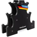 Produktbild: Body & Mind® Hanteln 2er Set Gymnastikhanteln Dumbbells Kurzhanteln; Effektives Krafttraining mit verschiedenen Gewichten; Fitness Workout für Zuhause (3-Ebenen Ständer)
