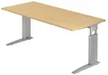 Produktbild: HAMMERBACHER höhenverstellbarer Schreibtisch VUS19/3/S ahorn