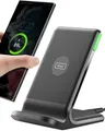 Produktbild: INIU Wireless Charger Stand, 15W Induktive Ladestation Schnelles Kabelloses Ladegerät Handy Ständer handyhalterung für iPhone 17 16 15 14 13 12 Pro Max Samsung Galaxy S23 S22 Google etc