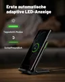 Produktbild: INIU Wireless Charger Stand 15W Induktive Ladestation Kabellos Handy Ständer