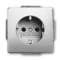 Produktbild: BUSCH-JAEGER PUR EDELSTAHL Steckdose 1-fach UP IP20 Zentralplatte 20 EUC-866 NEU