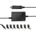 Produktbild: Hama Kfz Notebook Netzteil 15-19V 70W USB Ladegerät 8 Stecker LED Display
