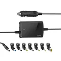 Produktbild: Hama Universal Kfz Notebook Netzteil Slim +  Light mit USB und LED Anzeige