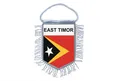 Produktbild: Mini Wimpel Landesflagge Auto Dekoration Timor-Leste