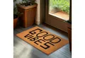 Produktbild: BRUBAKER Fußmatte Good Vibes - 45 x 75 cm Schmutzfangmatte - Braun, Rechteckig, Höhe: 16 mm, Fußmatte für Außen und Innen aus Kokos - Wetterfest und Rutschfest