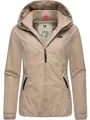 Produktbild: Ragwear Damen wasserdichte Übergangsjacke leichte Jacke kurz mit Kapuze Dizzie Intl Latte024 Gr. M