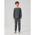 Produktbild: Name It Pyjama NKMNIGHTSET DARK GREY MEL SKULL NOOS (Set, 2 tlg) grau 122/128 EU