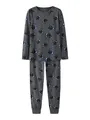 Produktbild: Name IT Jungen Nkmnightset Dark Grey Mel Skull Noos, Dark Grey Melange, 122-128 EU