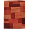 Produktbild: Theko Wollteppich, Rot, Textil, Patchwork, Rechteckig, 60x90 cm, GoodWeave, für Fußbodenheizung geeignet, Teppiche & Böden, Teppiche, Naturteppiche