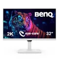 Produktbild: BenQ GW3290QT Monitor (32 Zoll, QHD, IPS, USB-C-Laden, DP / HDMI, Ergonomisches Design, Noise Cancelling Mikrofon), MacBook kompatibel