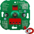 Produktbild: EHMANN 5500x0100 T55.01 Universaldimmer Comfort mit ISO-Gate Technologie, Unterputz-Drehdimmer, Dimmprinzip frei wählbar, Leistung: LED 3-100W, 7-220W/VA