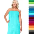 Produktbild: Lashuma Saunatuch 85x220 cm Türkis, Linz XXL Badehandtuch lang aus Frottee, Saunahandtuch groß für Damen und Herren, Spa und Strand