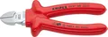 Produktbild: Seitenschneider verchromttauchisoliert 180mm KNIPEX