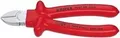 Produktbild: KNIPEX Seitenschneider  verchromttauchisoliert 180mm