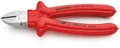 Produktbild: KNIPEX 70 07 180 Seitenschneider tauchisoliert, VDE-geprüft verchromt 180 mm