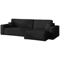 Produktbild: Kaiser Möbel Ecksofa, Schwarz, Holz, 5-Sitzer, L-Form, 274x142 cm, Wohnzimmer, Sofas & Couches, Wohnlandschaften, Ecksofas