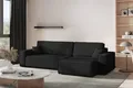 Produktbild: Ecksofa mit schlaffunktion und bettkasten, Eckcouch BEST XL stoff Poso Schwarz R