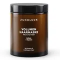 Produktbild: JUNGLÜCK Volumen Haarmaske - Vegan | Ohne Silikone & Mikroplastik - Intensive Pflege Mit BIO Aloe Vera, Birkenwasser und Apfelessig & Squalan | Haarkur für Feines, Kraftloses Haar