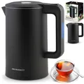Produktbild: Wasserkocher 1,7L Berdsen BD-710 Edelstahl CoolTouch 2200W LED Schwarz