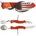 Produktbild: MFH Taschenmesserbesteck 6 in 1  Campingbesteck Gabel Löffel Messer Essbesteck