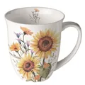 Produktbild: Tasse, Porzellantasse SUNFLOWERS / Sonnenblumen 0,4l by Ambiente