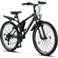 Produktbild: Licorne Bike Guide Premium Mountainbike Shimano,Farbe:Schwarz/Blau/Lime;Zoll:26 - Grün