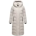 Produktbild: Navahoo Steppmantel Engelsfeder XIV Langer Wintermantel mit innenliegenden Rucksackträgern braun XXL (44)