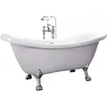 Produktbild: Home Deluxe - Freistehende Badewanne Fama - 176 X 74 Cm Badewanne Acrylwanne Wannen Duschen