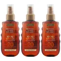 Produktbild: Garnier IDEAL BRONZE 3 x 150ml Schützendes Sonnenöl LSF20 UVA / UVB Schutz
