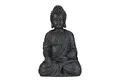 Produktbild: relaxdays Buddhafigur Buddha Figur sitzend 40 cm, Dunkelgrau