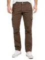 Produktbild: Rock Creek Herren Hose Stretch Cargo Basic Sommer Hose Regular Fit Lange Hose Stoff Hose Sommerhose Männerhose H-398 Braun W30 L30