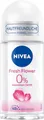 Produktbild: NIVEA Fresh Flower Deo Roll-On (50 ml), Deo ohne Aluminium (ACH) mit 48h Schutz und sanfter Pflege, Deodorant mit einzigartiger INFINIFRESH Formel und frischem Blumenduft